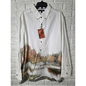 CREMIEUX Men's XXL shirt Button up Lightweight corduroy Scenic Down East NWT